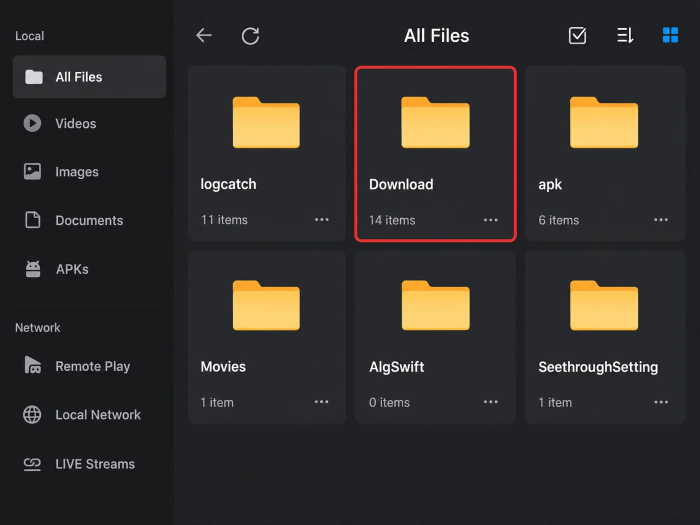 File Manager → Download